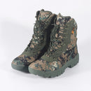 Botas tácticas de entrenamiento al aire libre para hombre, zapatos de desierto de caña alta, botas de camuflaje para combate, caza, escalada, zapatos de senderismo