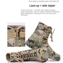 LAHORS Men Boots Lace Up Waterproof Outdoor Botas Breathable Canvas Camouflage Tactical Combat Desert Ankle Shoes