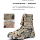 LAHORS Men Boots Lace Up Waterproof Outdoor Botas Breathable Canvas Camouflage Tactical Combat Desert Ankle Shoes