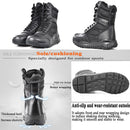 LAHORS Lightweight Cowhide Leather Tactical Boots Men's Boots Desert Combat Boots Outdoor Hiking Boots Ankle Shoes Men