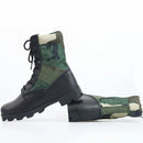 LAHORS Tactical Boots Men Training Special High-Top Shoes Outdoor Shock-Absorbing Hard-Soled High-Waist Hiking Botas