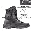 LAHORS Lightweight Cowhide Leather Tactical Boots Men's Boots Desert Combat Boots Outdoor Hiking Boots Ankle Shoes Men