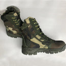 LAHORS Outdoor Training Men Tactical Boots High-Top Desert Shoes Camouflage Combat Hunting Climbing Botas Hiking Shoes