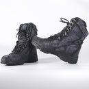 Botas tácticas de entrenamiento al aire libre para hombre, zapatos de desierto de caña alta, botas de camuflaje para combate, caza, escalada, zapatos de senderismo